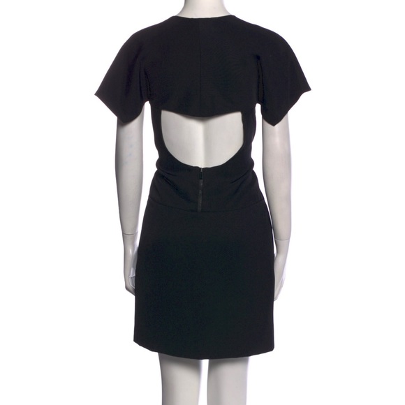 Chloé Little Black Dress Made in France Silk Shift Dress - Picture 2 of 10